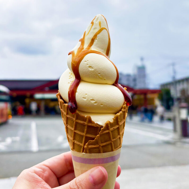 太宰府プリンソフトクリーム