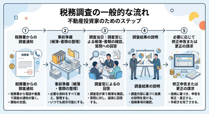 税務調査の流れと対応方法①