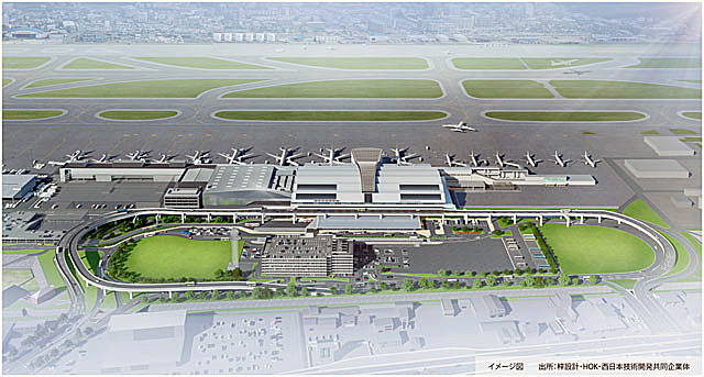 福岡空港の第2滑走路が3･20供用開始、
3･28国際線ターミナルがグランドオープン
