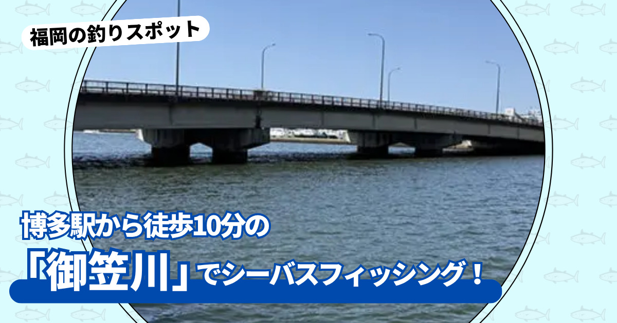 釣りスポット：御笠川