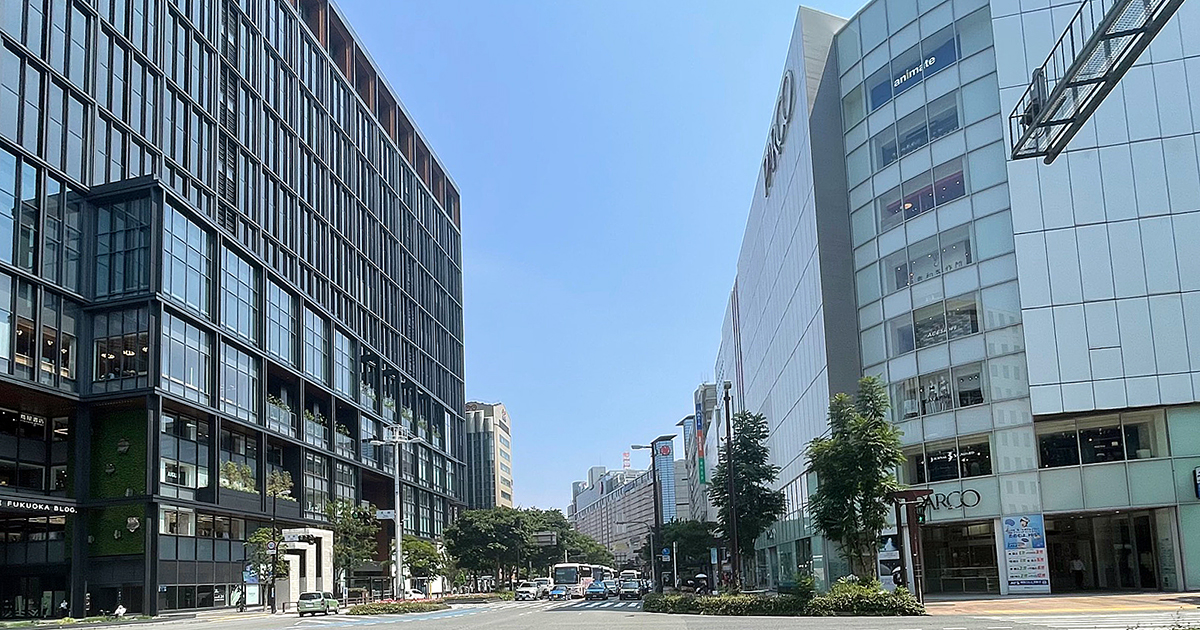 福岡県の路線価変動率で全国3位。福岡市･渡辺通りの路線価は都道府県庁所在地で同5位