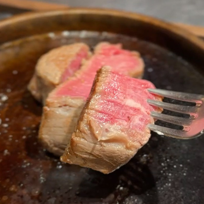 コウシ キャンプ ランチステーキ