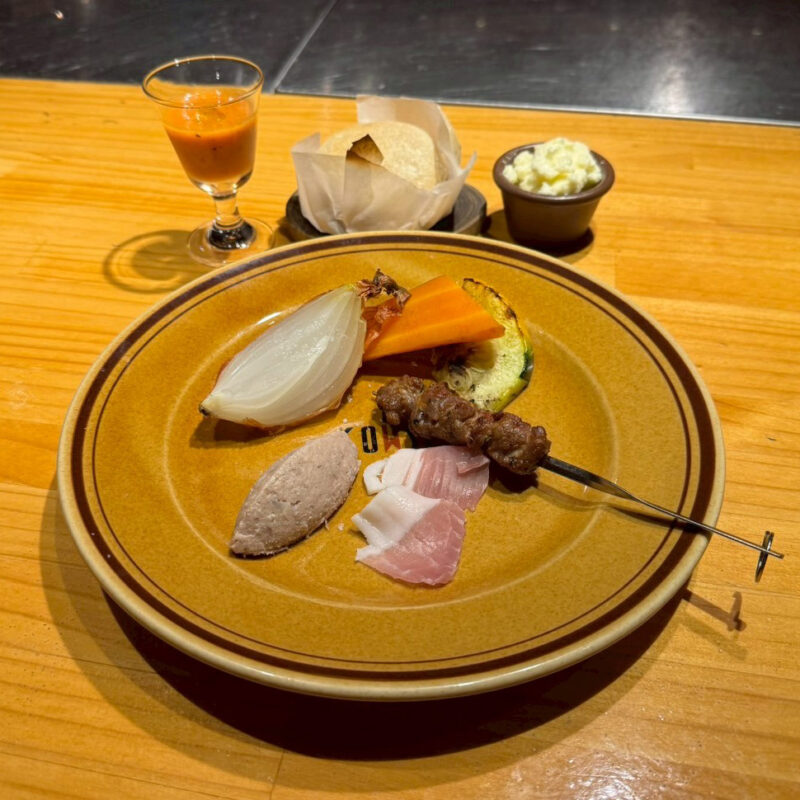 コウシ キャンプ ランチ前菜