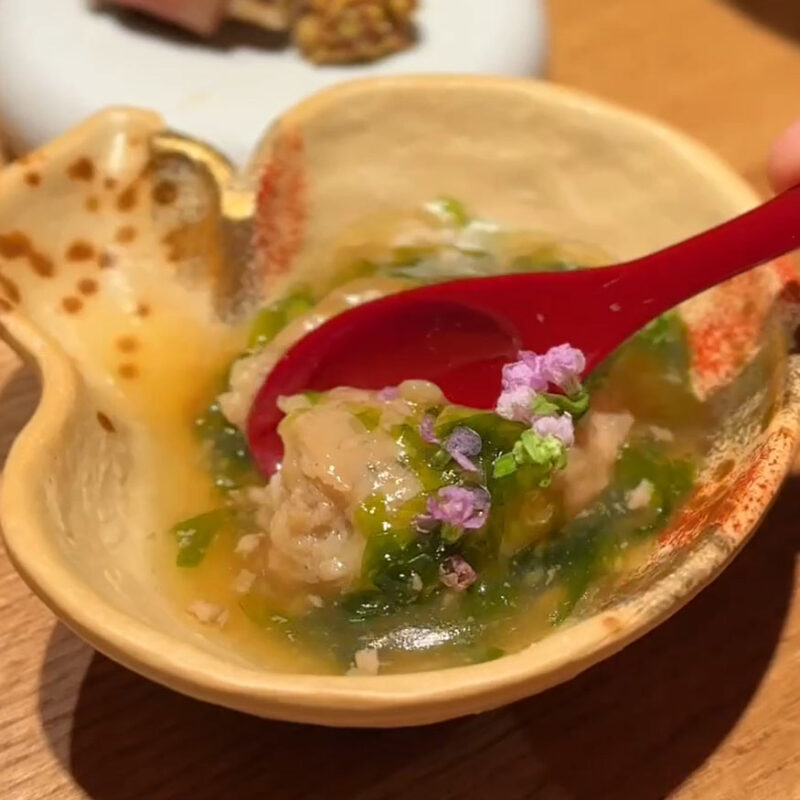 スタンドグレーテル つくねの青さあん掛け