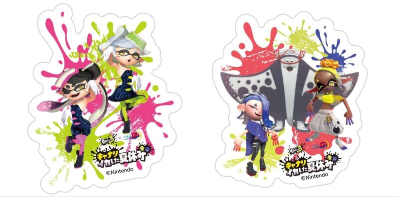 キャナリ、イカした夏休みオリジナルステッカー（5種）