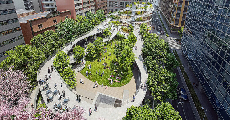博多駅近くの音羽公園がパークPFIで〝公園全体が森〟になる【福岡市博多区】