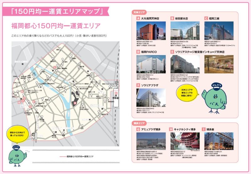 福岡都心150円均一運賃エリア