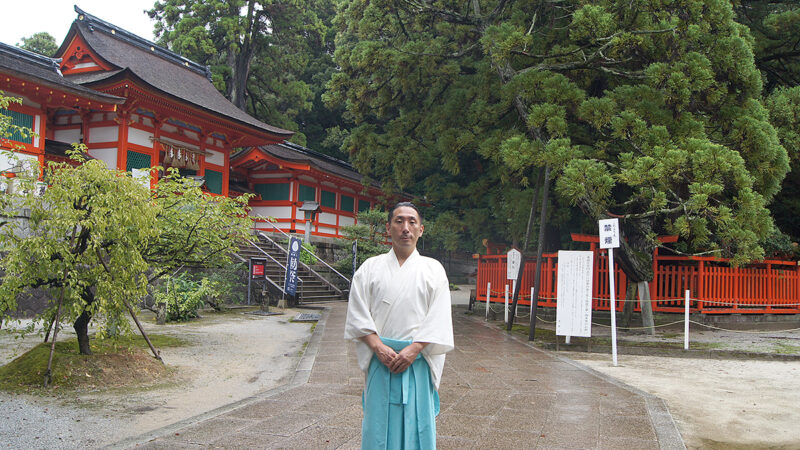 創建1301年の香椎宮は、10年ごとに天皇からの勅使が訪れる勅祭社
