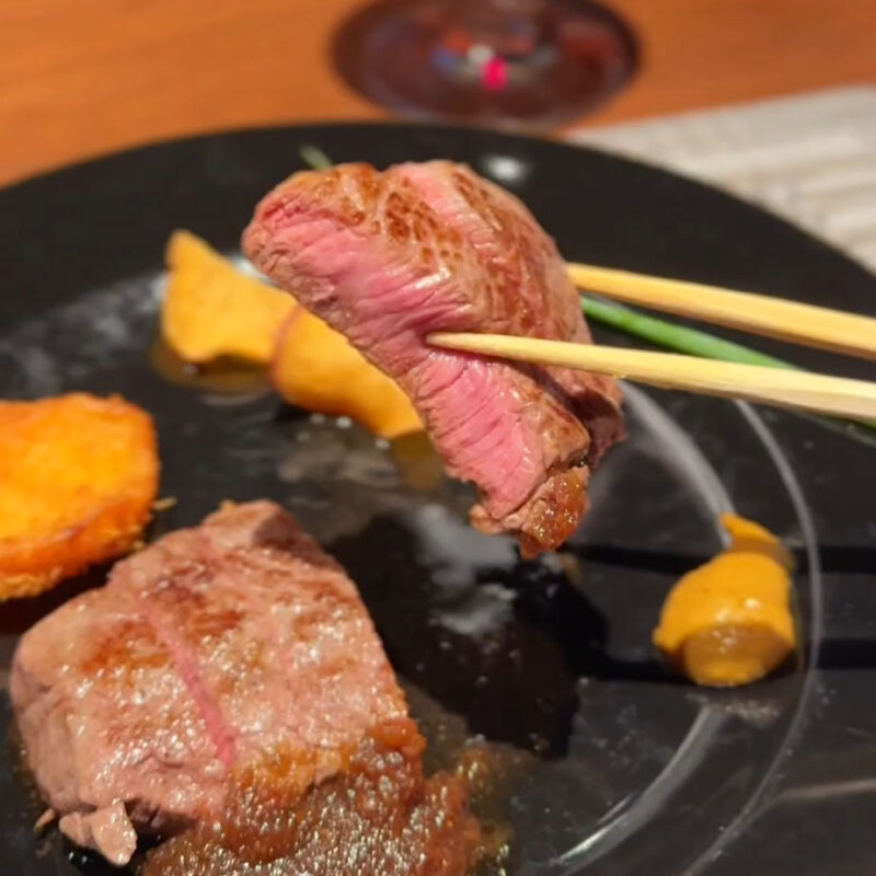 佐賀風雅 夕食 国産牛ステーキ