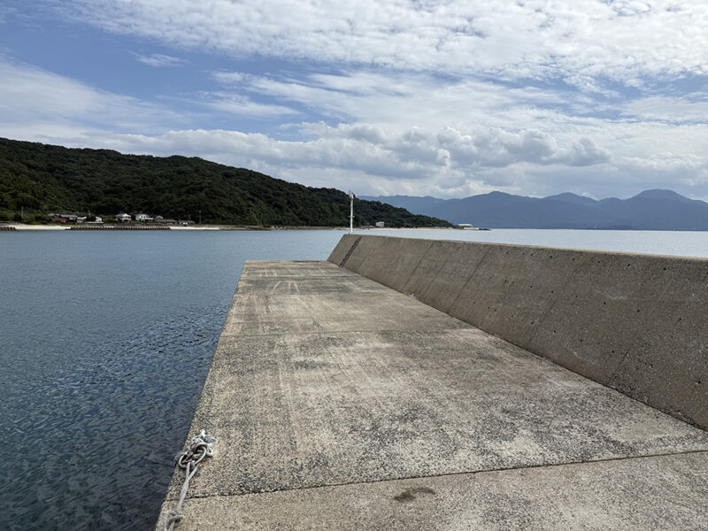 堤防の先端部分