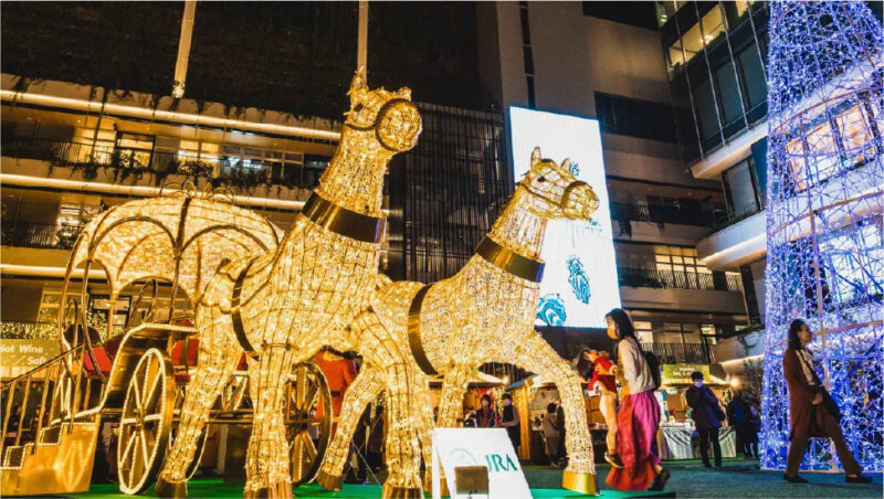 クリスマスゲートパーク in 福岡大名ガーデンシティ