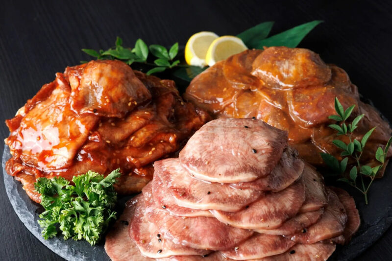 ロピアふるさと納税_味付け 牛タン3種(合計750g・250g×3)