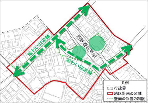 春日原駅周辺7.6haで容積率の最大200％緩和、最大3年の補助金交付【福岡県春日市】