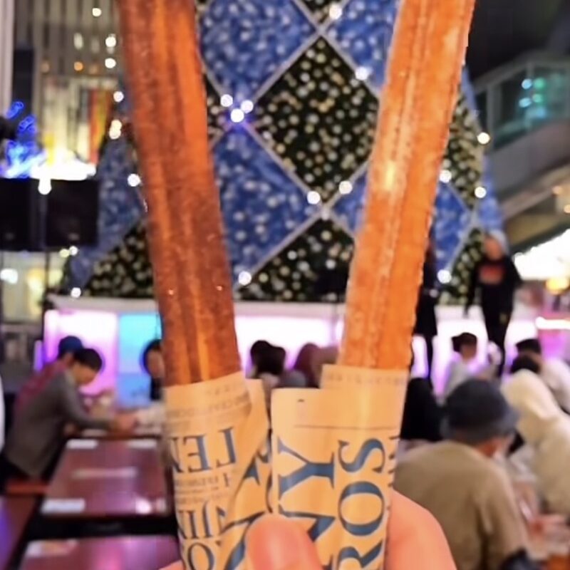 博多クリスマスマーケット2025 米粉チュロス