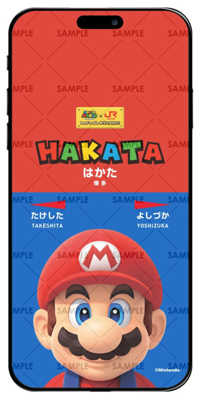 スマートフォン向けアプリ『Nintendo Store』でチェックインを行うと貰える壁紙