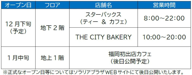 ソラリアプラザ_2025年リニューアル第二弾
