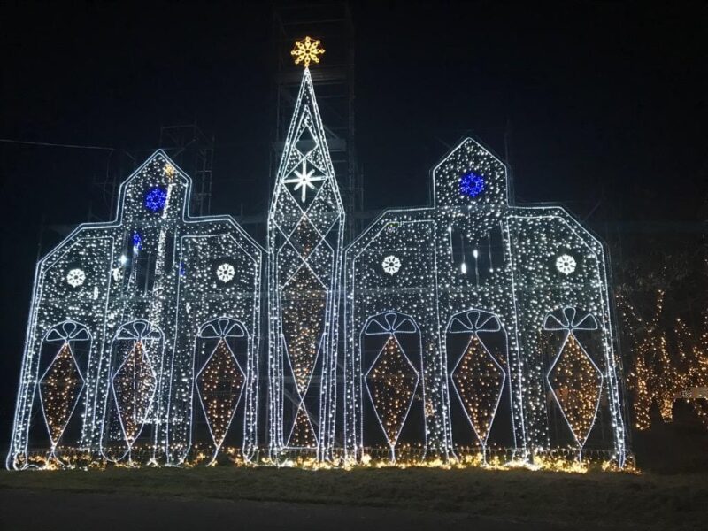 こうげ大池 灯りの祭典 ”灯籠祭×イルミネーション”