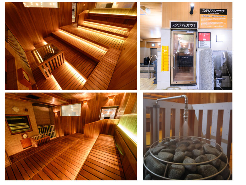 新設されたスタジアムサウナ