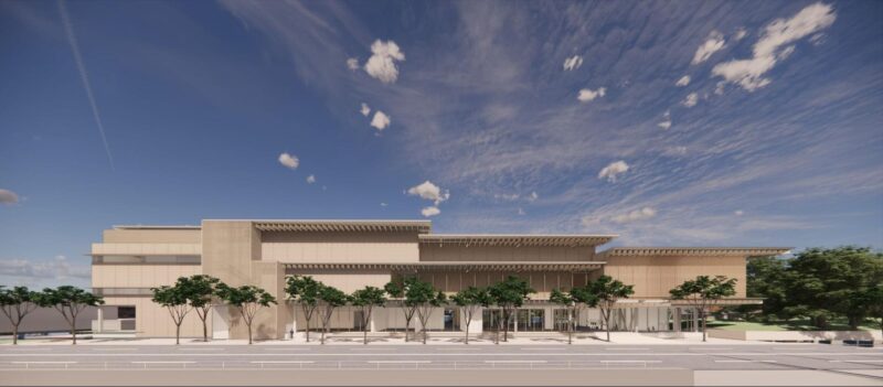 国体道路側から見た外観イメージ