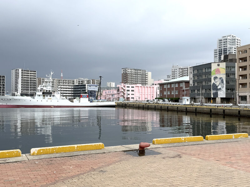 かもめ広場前の釣りポイント