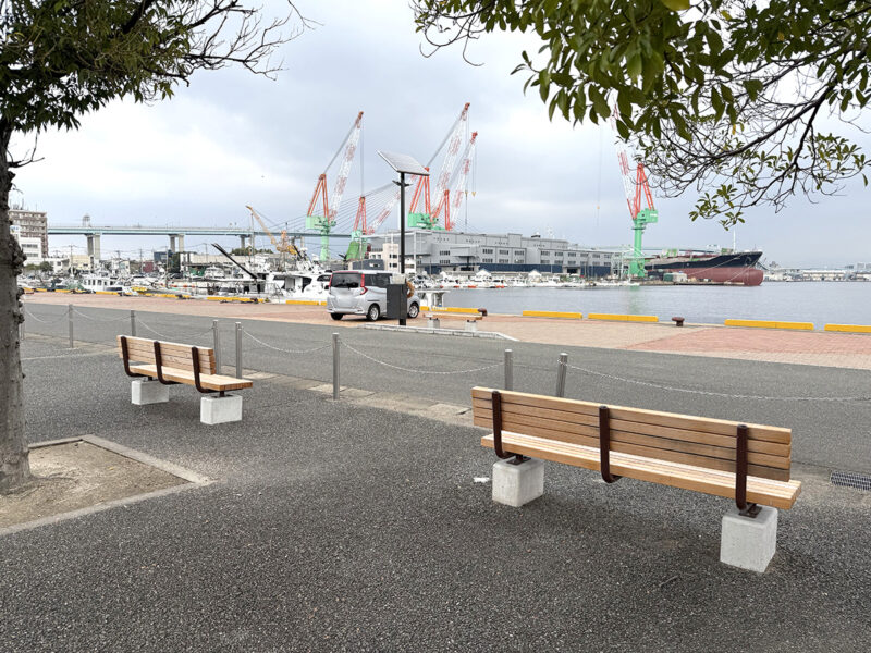 かもめ広場前の釣りポイント