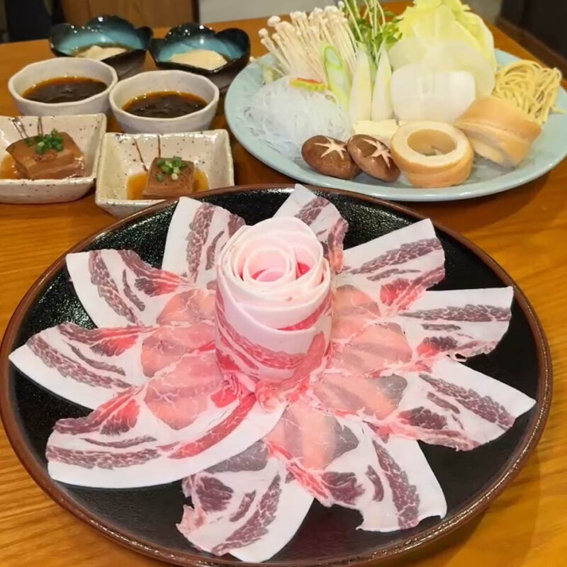 アグーしゃぶしゃぶみるく 博多祇園店 あぐーしゃぶしゃぶセット