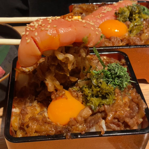 肉の山翔 めんたい和牛重