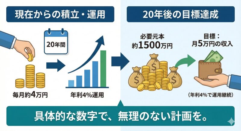 不労所得月5万円