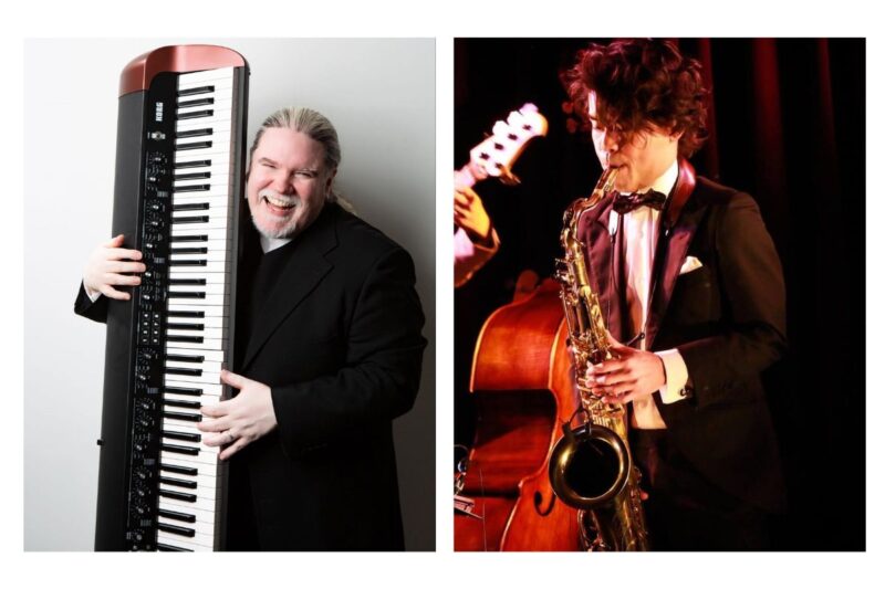 Pianoman Darrell（ピアノマン・ダリル）さん、サックス奏者の鬼塚康輔さん