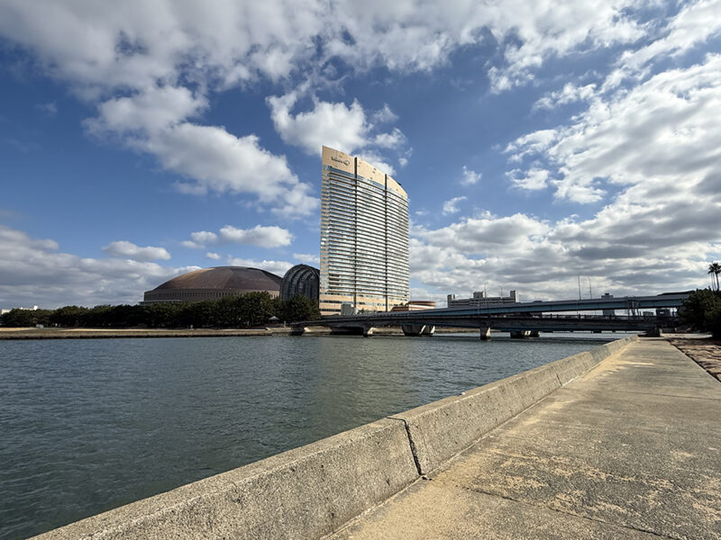 堤防からの景色