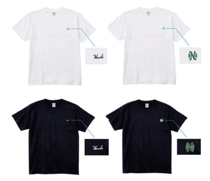 ワンポイントTシャツ 各3,300円