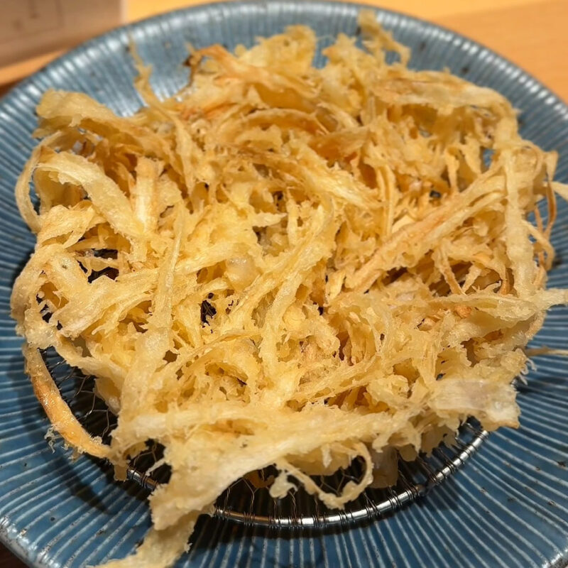 萬田うどん 天神 かきあげ