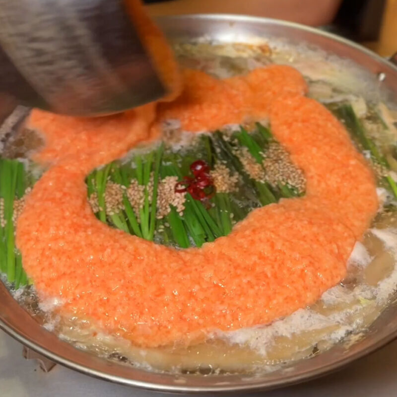 とり酒場 天神店 明太とろろもつ鍋