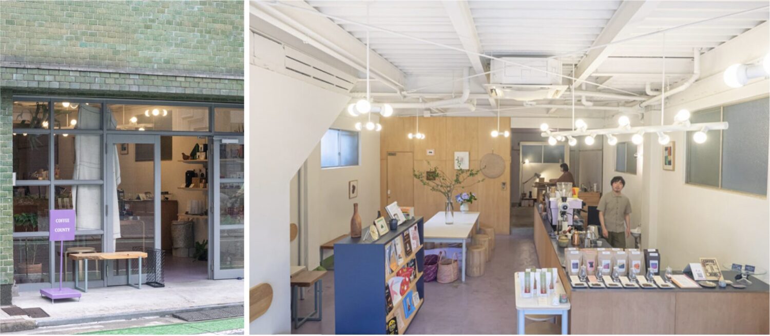 白金のコーヒー店