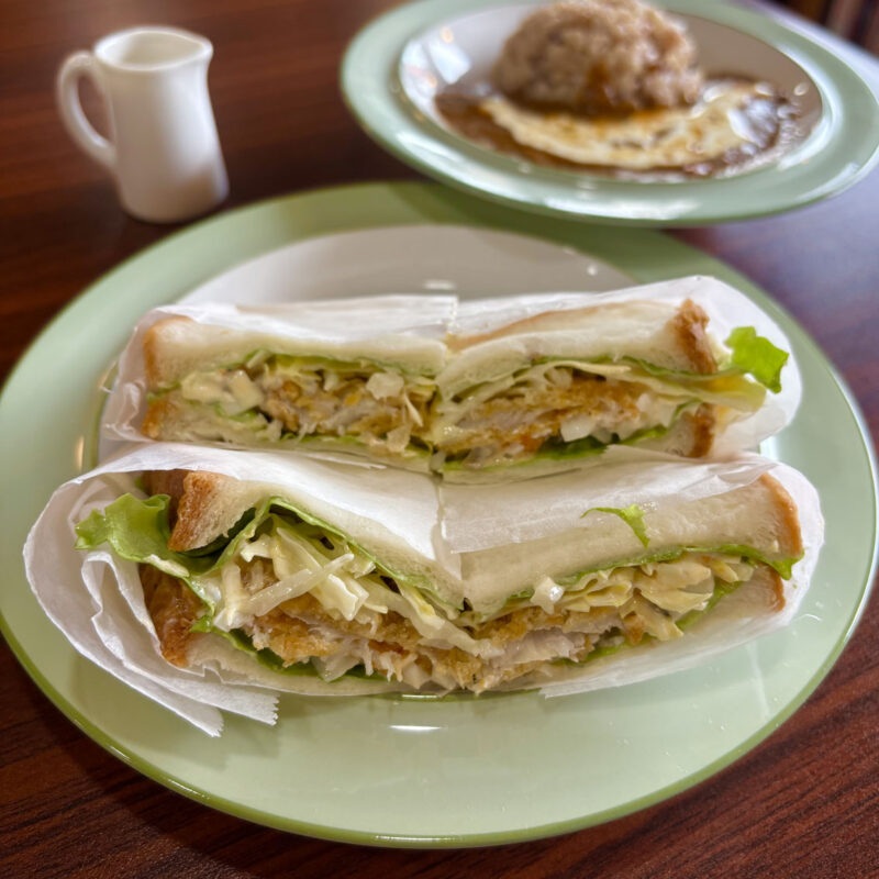 くがやCafe フィッシュフライサンド