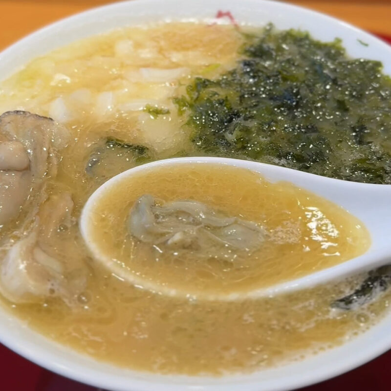 西中洲 御山(みやま) 超濃厚糸島牡蠣白湯ラーメン