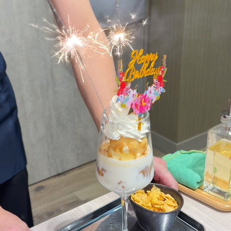 両国だしもんじゃ もんじ 天神大名店 バースデイもんじゃ