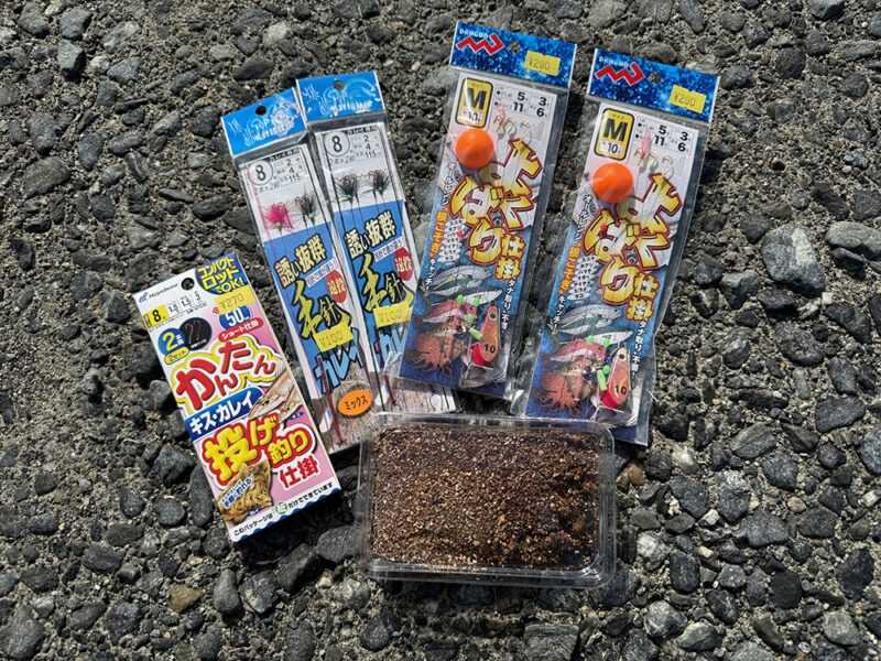 釣り仕掛けと釣りエサ