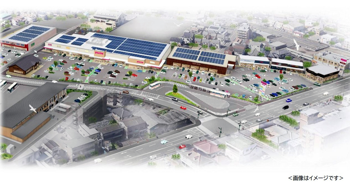 西鉄バス営業所隣接の『ゆめモール那珂川』がスーパー等20店で開業