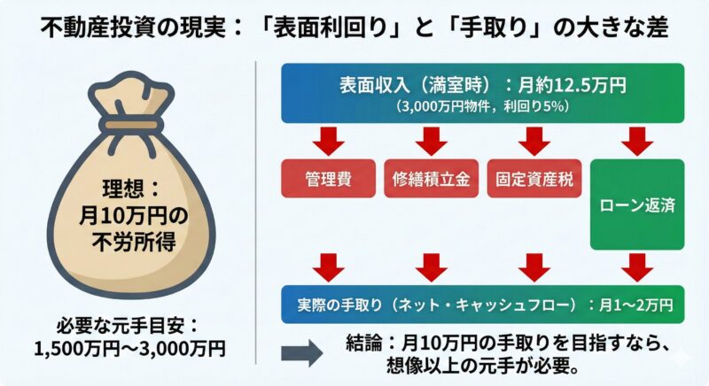 表面利回りと手取りの差