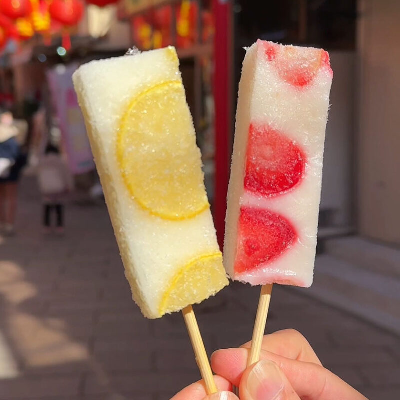 長崎中華街観光で外さない食べ歩きグルメ くず餅バー