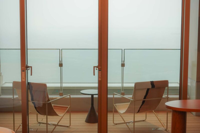 リトリートスイートのテラス