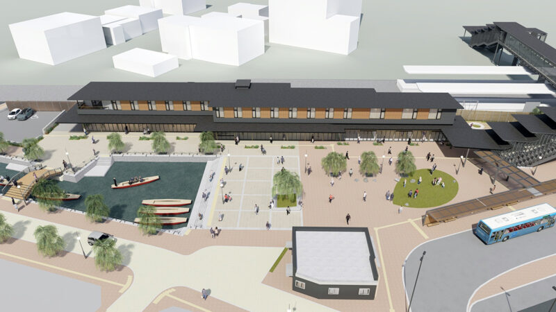 川下りが人気、西鉄柳川駅前に観光・宿泊施設が2027年6月誕生