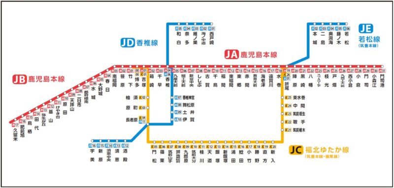 JR九州_クレジットカード対応エリア