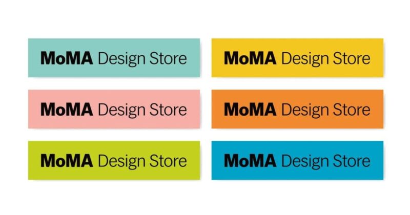 「MoMAデザインストア 福岡」限定のカラフルなロゴデザインステッカー