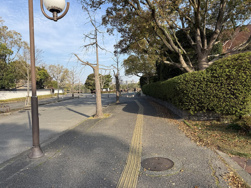 大濠公園への道のり