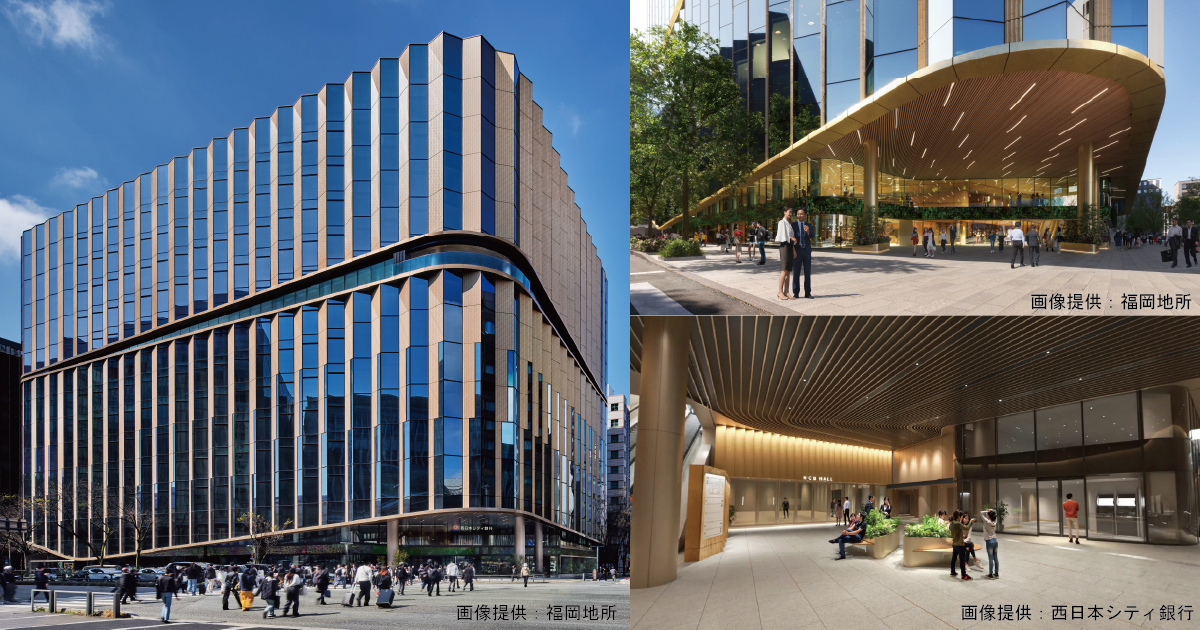 博多コネクティッドボーナス認定ビル4棟目の西日本シティビルが竣工【福岡市博多区】