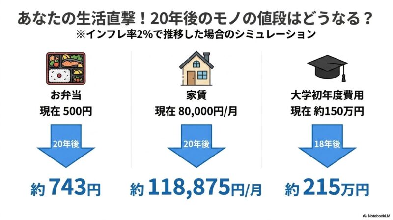 生活シーンで見る将来価格