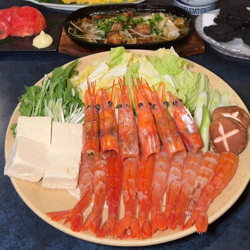 囲み鍋 えん 海老しゃぶ