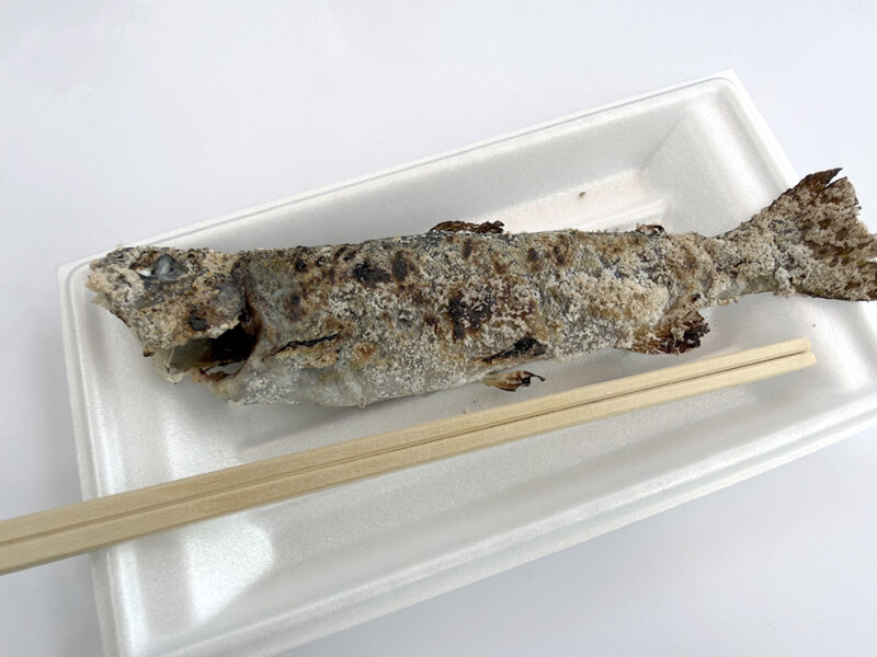 ニジマスの塩焼き
